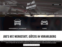 Tablet Screenshot of kfz-vorarlberg.at